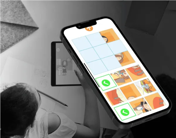 A smartphone screen displaying the Lola Aprende Hábitos Jugando habit-building app.